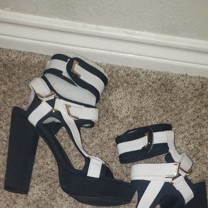 Black & white Heels